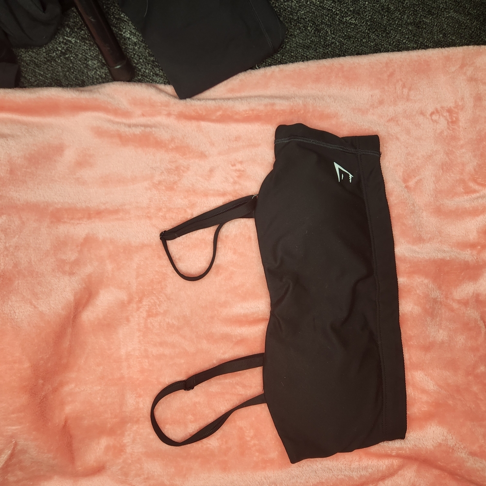Black Sport Bra Top